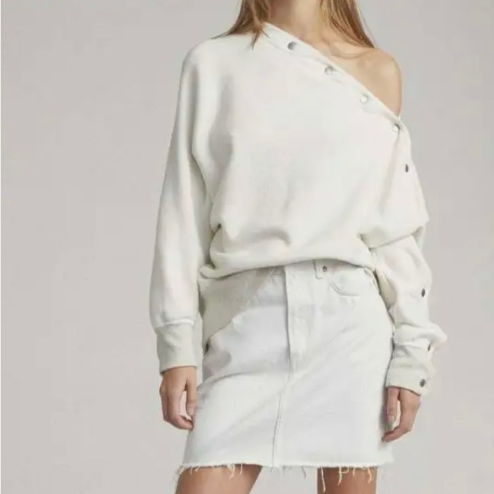 Rag & Bone Moss Denim Skirt - Picture 2 of 13